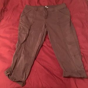 Maurices cropped rolled cuff pants